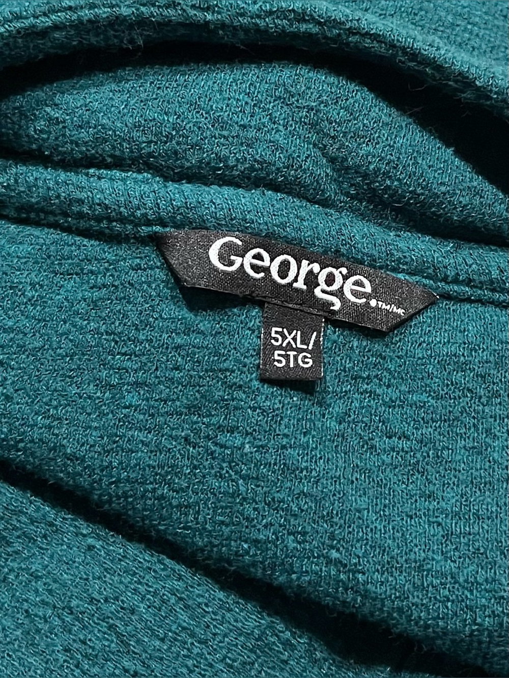 Men's Teal Button-Neck Sweater - Picture 8 of 10